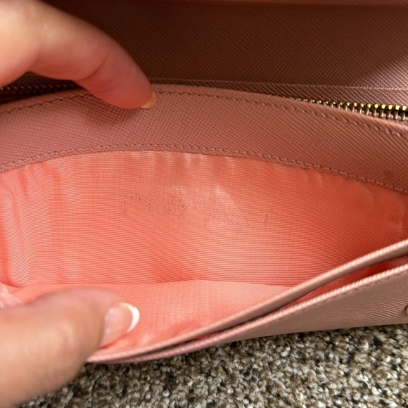 Prada Pink Saffiano Leather Wallet - Picture 9 of 12